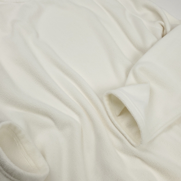 New Lands' End Cream Super Soft Fleece Pullover Sz XL / 18 - Picture 10 of 13